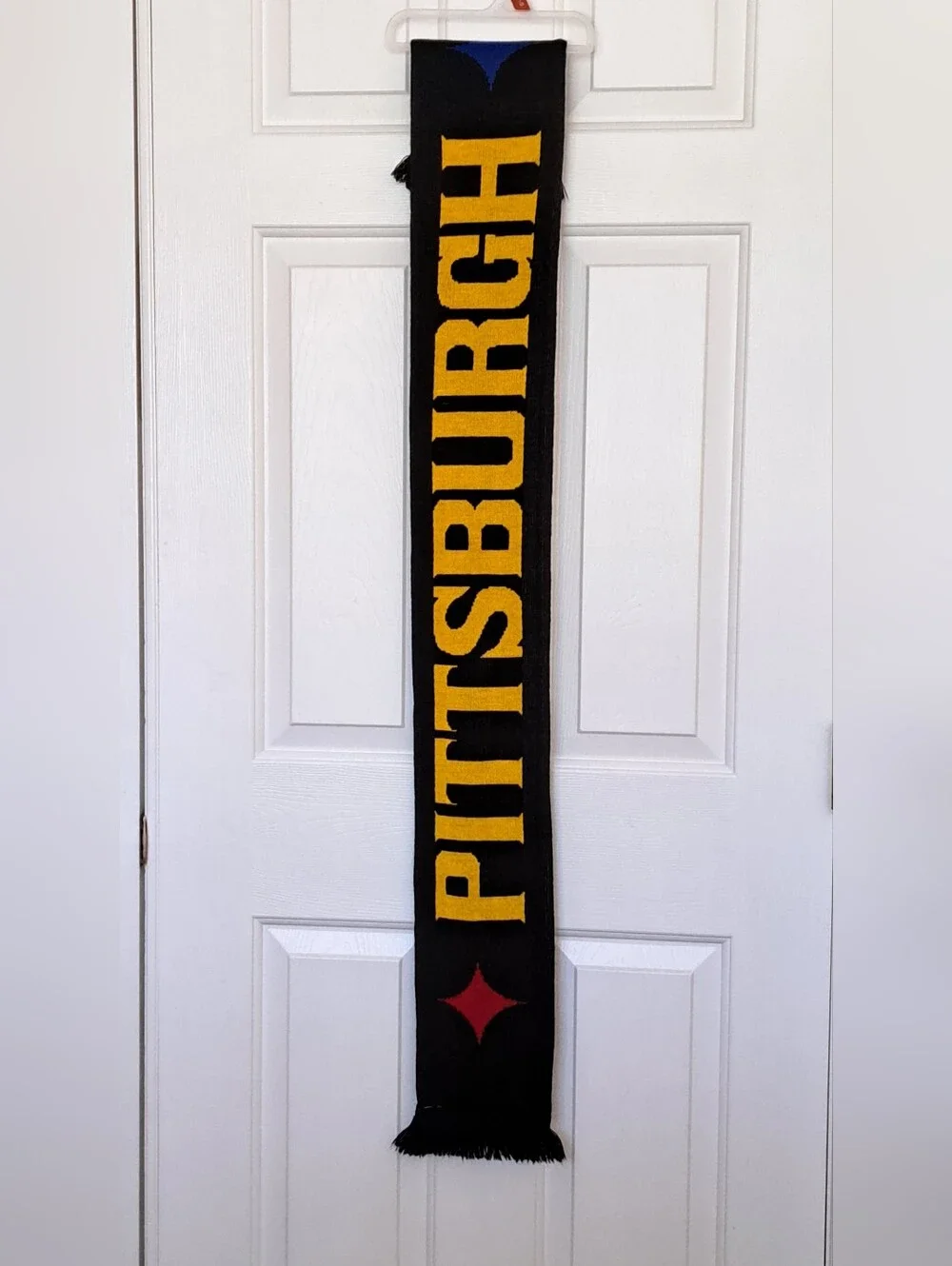 Source Unknown Black and Gold Pittsburgh Knit Scarf